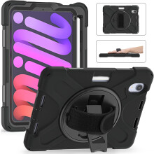 Etui do iPad Mini 6 8,3” z Podstawką i Miejscem na Rysik Czarne