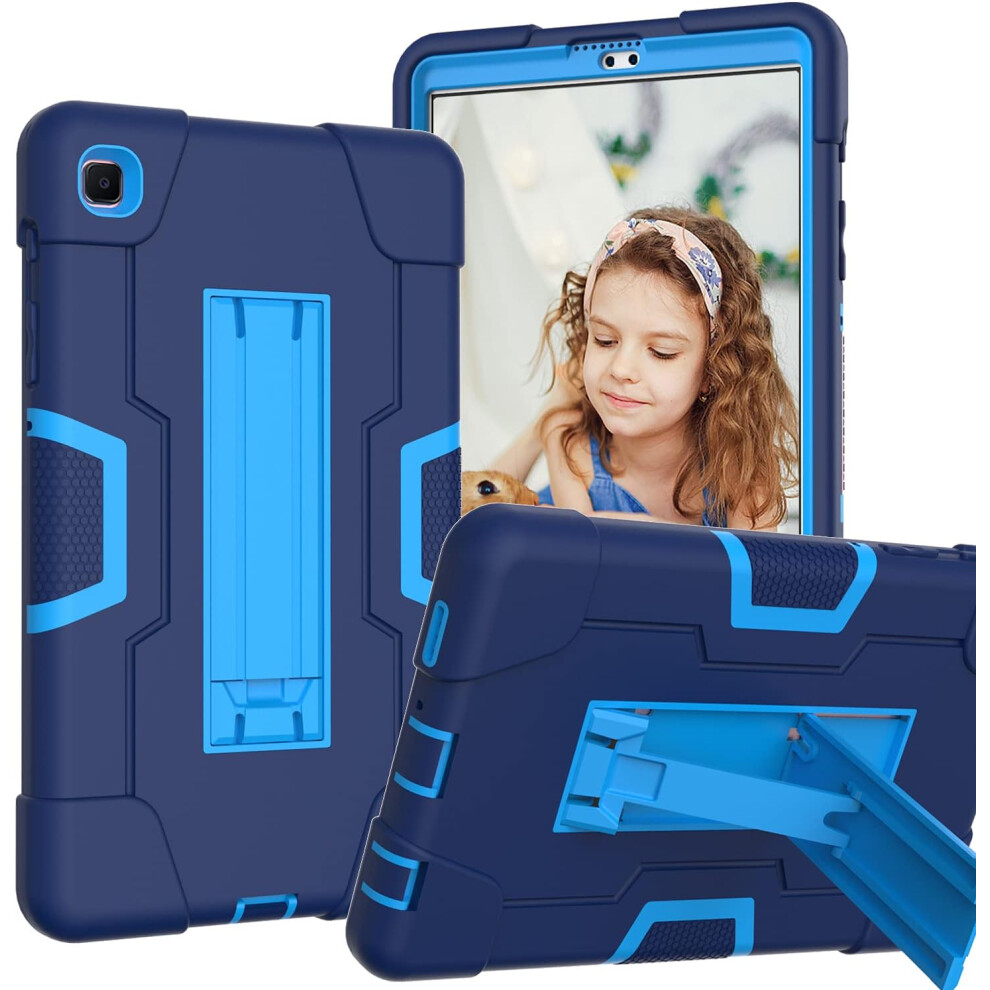 Heavy-Duty Case For Galaxy Tab A 8.0 - Shockproof Armour Cover With Built-In Kickstand For Kids & Full Body Drop Protection Blue 5906792650162