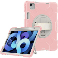 Funda para iPad Mini 6 8.3” con soporte giratorio y espacio para el lápiz Rosa