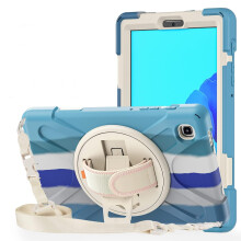 Funda para Samsung Galaxy Tab A7 10,4” con correa de hombro azul