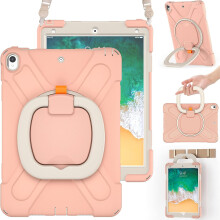 Etui do iPad Air 3/Pro 10.5" z Podstawką i Paskiem na Ramię Różowe