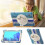 Funda para Samsung Galaxy Tab A7 10,4” con correa de hombro azul 3
