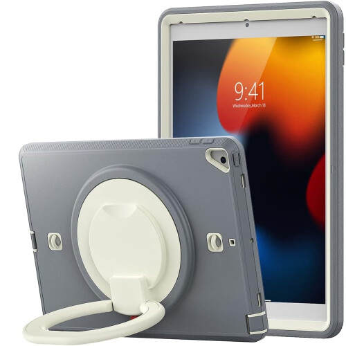Funda para Samsung Galaxy Tab A7 10.4" con Soporte y Correa de Hombro Gris 1