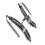 High Capacity Black+Gray Nylon Backpack Straps with Buckles 20kg Load 8
