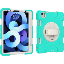 Funda para iPad Air 5/Air 4 de 10,9" con soporte y espacio para el lápiz (menta)