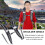High Capacity Black+Gray Nylon Backpack Straps with Buckles 20kg Load 3