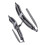 High Capacity Black+Gray Nylon Backpack Straps with Buckles 20kg Load 10