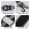 High Capacity Black+Gray Nylon Backpack Straps with Buckles 20kg Load 5