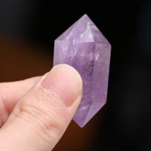 Amethyst-Quartz-Kristallskulptur – Natürlicher lila Stein Turm 15cm 500g