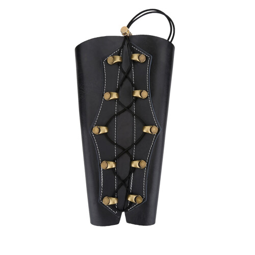 Durable Adjustable Black Archery Arm Guard for Hunting & Shooting 2
