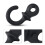 4Pcs Durable Rubber Compound Bow String Stabilizer Vibration Damper Shock(Black) 4