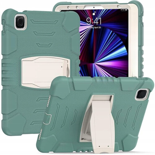 Funda para Samsung Tab A7 Lite 8.7" acorazada con soporte Verde