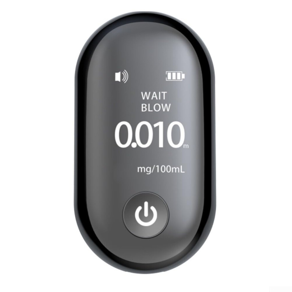 Noncontact Digital Alcohol Tester Lcd Indicator Handheld, Semiconductor Sensor, Audible Alarm, Usb Rechargeable Battery 9105992227983