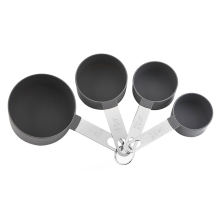 Gourmet's Choice Messbecher- und Löffelset, Edelstahlgriff für verschiedene Größen, lebensmittelechter, rostfreier Edelstahl, perfekt für