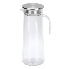 Dispenser för drycker, mångsidig akrylkanna med lock och pip, klar kallvattenkanna för juice, iste och underhållning, temperaturbeständig