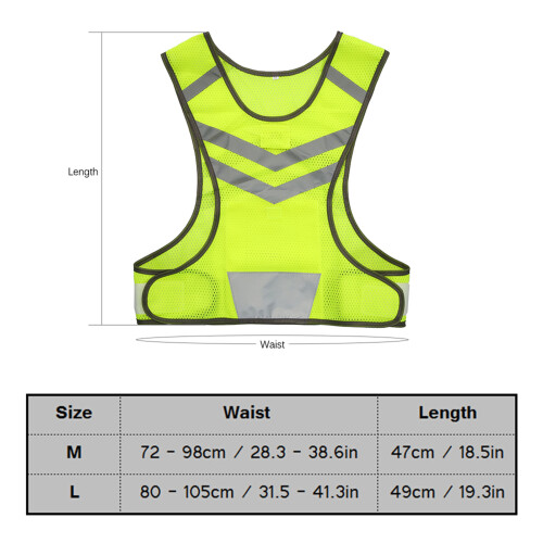 Adjustable Lightweight Mesh Reflective Vest for Running, Cycling, Walking 1