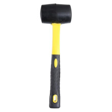 Rubber Hammer Mallet With Wood Handle, Small SoftBlow Mallet, Crafting Tool For Woodworking And Camping