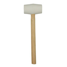 Rubber Hammer Mallet 1pc With Wood Handle 260x80mm For Floor Tile Installation