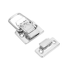 Silberner Schnappverschluss-Karabiner für Truhe, Koffer, Box-Schloss, 10 Stück