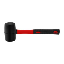 Rubber Hammer Small Mallet Fiberglass Handle Double Face 335mm Length For Flooring Tent Stakes Woodworking