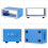 Versatile 170x130x80mm Blue Metal Project Box for Control Devices 10
