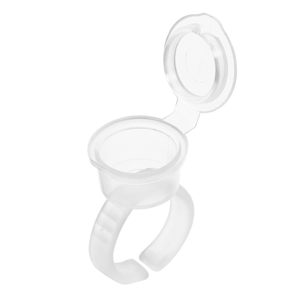 Eyelash Extension Ink Cup Holders with Lids - 100pcs Tattoo Kit