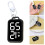 Plastic Keychain Pocket Watch Portable Electronic-Lake Blue 4