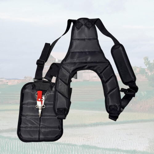 Mower Harness Strap Adjustable Grass Trimmer Strap Double Shoulder Strap Labor Saving Mower Shoulder Strap 2