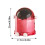 Small Office Waste Container For Desk-Transparent red 3