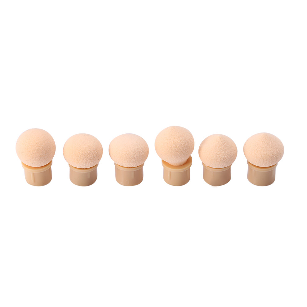 UV Gel Nail Art Brush Set with 4 Sponges Gradient Shading Pen Transparent