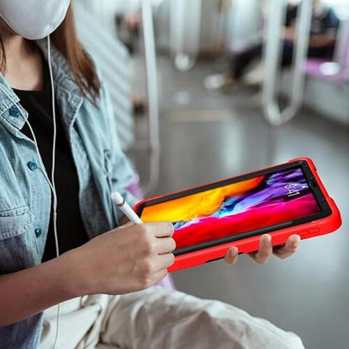 Étui Antichoc avec Support pour iPad Air 5/4 Pro 11 2020/21 Rouge 1