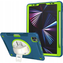 Funda para iPad Pro 11 Blindada con Soporte Giratorio Turquesa