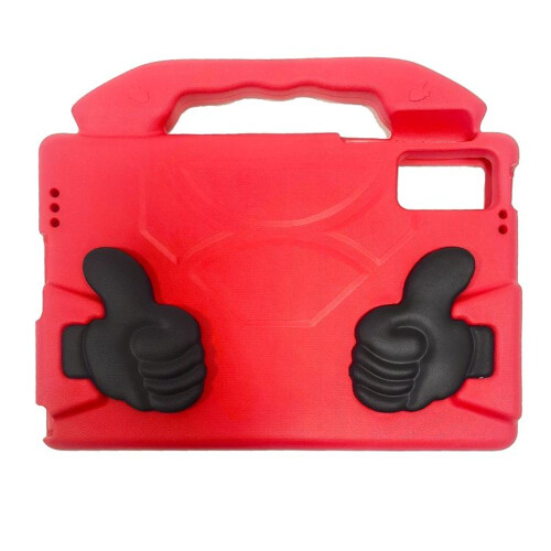 Étui de protection pour iPad 9/8/7 10.2" Silicone Support Rouge 1