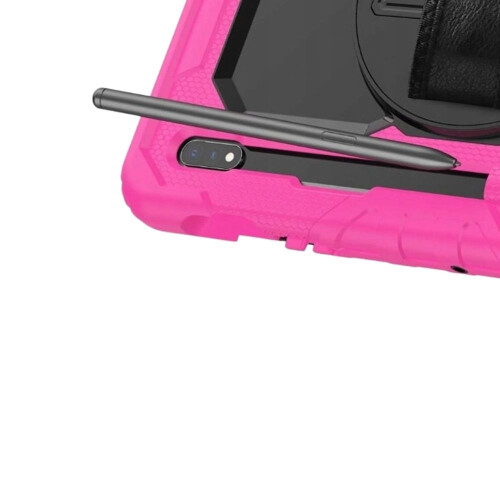 Étui blindé avec support pour Samsung Galaxy Tab S8 X700/S7 T870 Rose 1