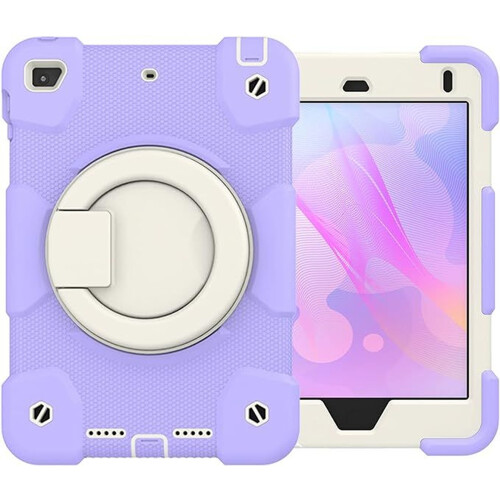 Étui blindé avec support rotatif pour iPad Mini 4/5 7.9 pouces violet 2
