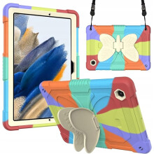 Funda para Samsung Galaxy Tab A8 10.5” con Soporte y Correa para el Hombro Colorida