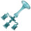 Tapered Candle Holders Candelabra Decorative-Elegant blue 1