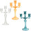 Tapered Candle Holders Candelabra Decorative-Elegant blue 3