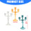 Tapered Candle Holders Candelabra Decorative-Elegant blue 2
