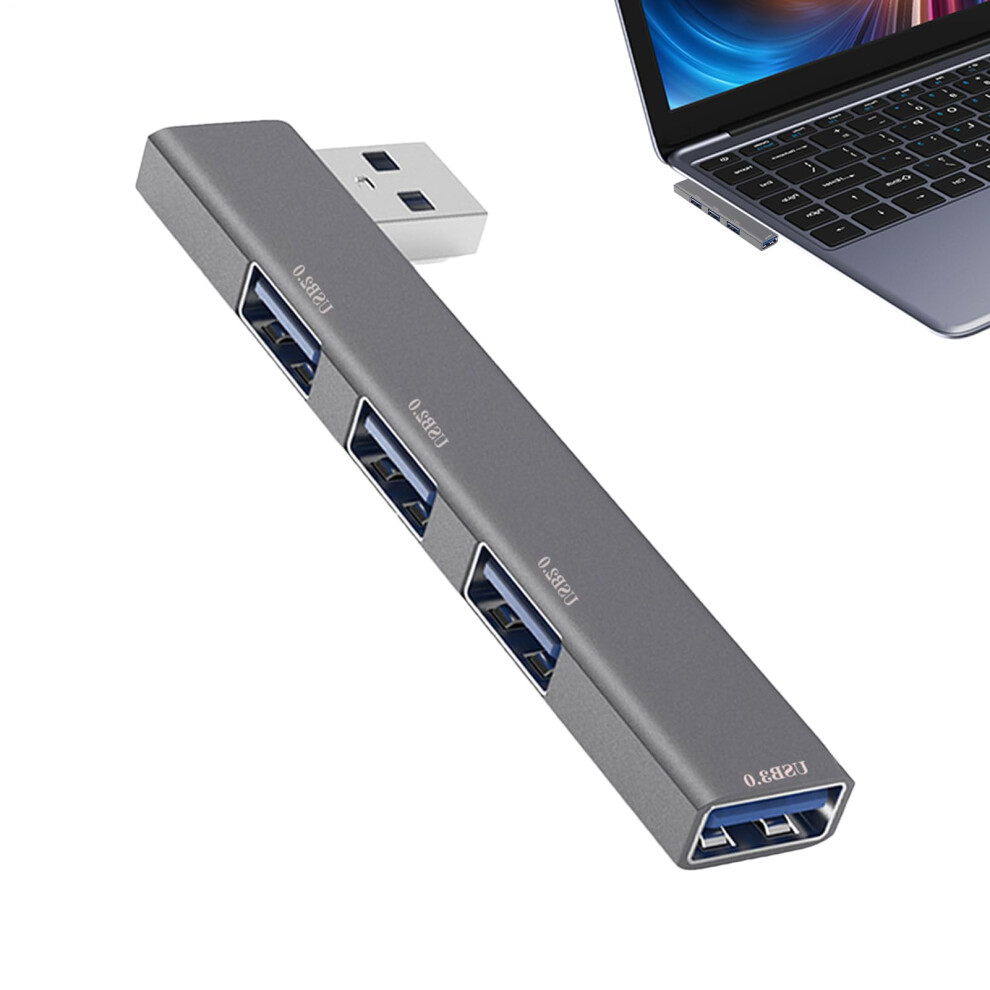 Usb Hub 4Port Usb 3.0 Extender, Multiport Usb Adapter, Portable Splitter Hub For Desktop And Laptop, Leftside Usb 9105992229116