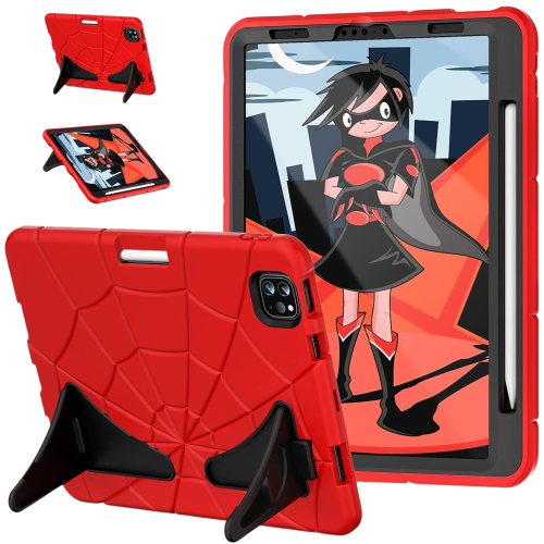 Étui de Protection pour iPad Air 4/Pro 11 10,9" Stylet Support Rouge