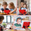 Étui de Protection pour iPad Air 4/Pro 11 10,9" Stylet Support Rouge 2