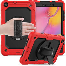 Etui z Obrotową Podstawką do Samsung Galaxy Tab A 8.0 2019 Czerwone