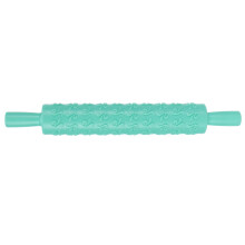 Ferramenta requintada para decoração de fondant, rolo de massa estampado para decoração de bolos, plástico resistente de qualidade alimentar.