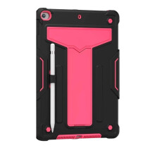 Funda blindada con soporte para iPad 7/8/9 Generación 10.2 Pulgadas Rosa