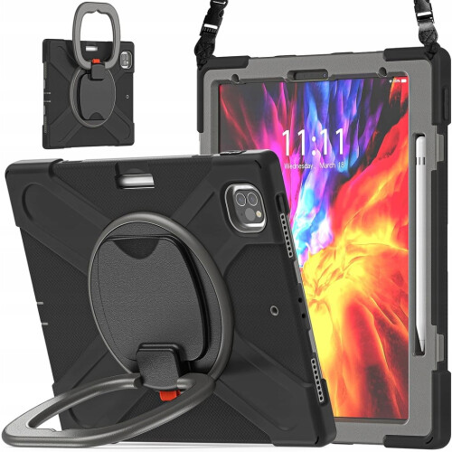 Étui pour Pad Pro 12,9" avec Support et Bandoulière Noir