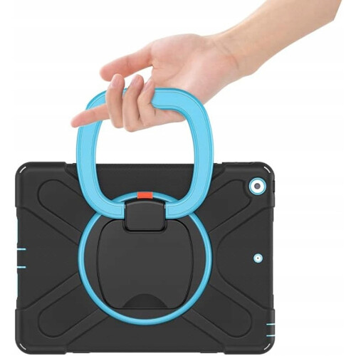 Étui blindé avec support rotatif pour iPad 7/8/9 10.2 pouces Noir 2