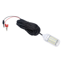 12V Wasserdichte LED-Fischlampe Licht 108 LEDs Weiß 3x8cm 5m Kabel