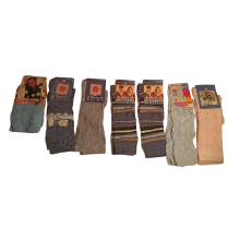 Ensemble de 7 Paires de Chaussettes pour Enfants Couleurs et Motifs Assortis Taille 13-16 cm