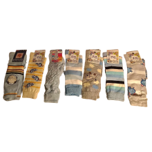 Ensemble de 7 paires de chaussettes montantes pour enfants, colorées, taille 17-18 cm